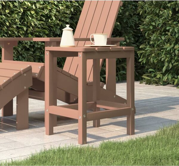 Maison Exclusive – Záhradný stôl Adirondack, hnedý, 38 x 38 x 46 cm, HDPE