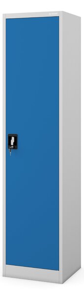 Uzamykateľná kartotéčna skriňa sivo-modrá: ALEX 450 x 1850 x 400 mm