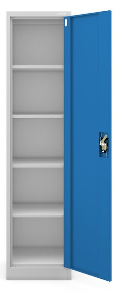Uzamykateľná kartotéčna skriňa sivo-modrá: ALEX 450 x 1850 x 400 mm