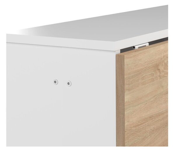 Rozkladací jedálenský stôl s doskou v dekore duba 76x28 cm Papillon – TemaHome