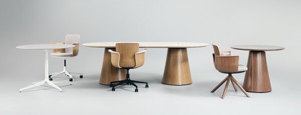 NARBUTAS - Konferenčný stôl BOTANY Ø100 cm