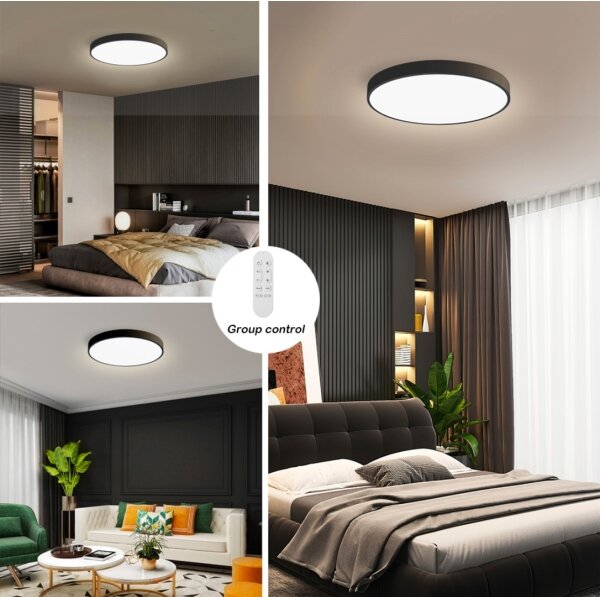 Immax NEO 07249L-LED Stmievateľné svietidlo SEMPLICI 48W/230V Wi-Fi Tuya černá+ DO