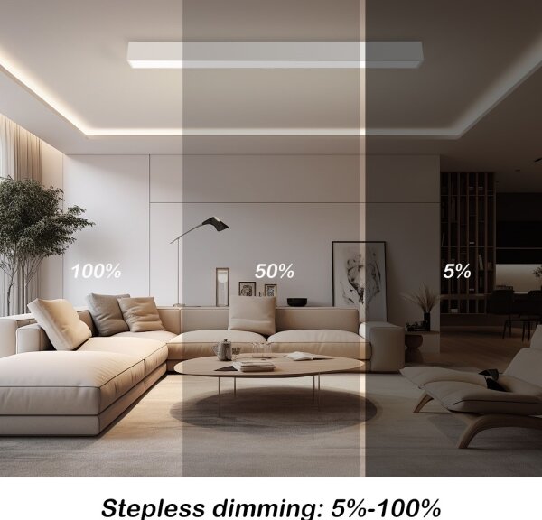 Immax NEO 07259L - LED Stmievateľné svietidlo LUNGO 38W/230V Wi-Fi Tuya biela + DO