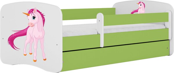 POSTEĽ PRE DETI A MLÁDEŽ 80/160 cm, zelená, biela MID.YOU - Detské izby, Online Only