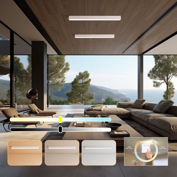 Immax NEO 07259L - LED Stmievateľné svietidlo LUNGO 38W/230V Wi-Fi Tuya biela + DO