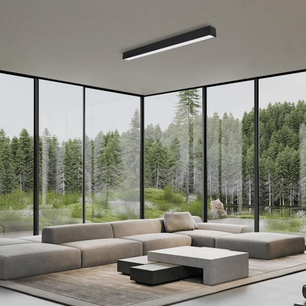 Immax NEO 07256L - LED Stmievateľné svietidlo LUNGO 38W/230V Wi-Fi Tuya čierna + DO