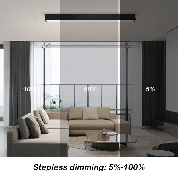 Immax NEO 07255L - LED Stmievateľné svietidlo LUNGO 20W/230V Wi-Fi Tuya čierna + DO