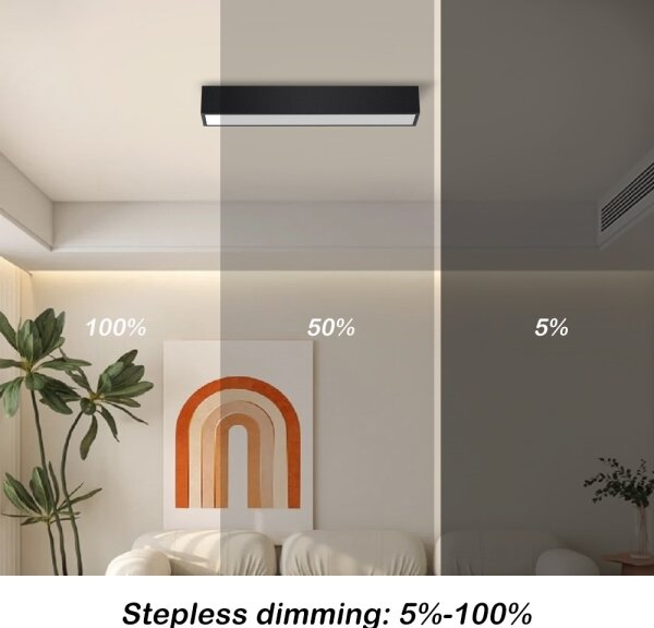 Immax NEO 07254L - LED Stmievateľné svietidlo LUNGO 20W/230V Wi-Fi Tuya čierna + DO