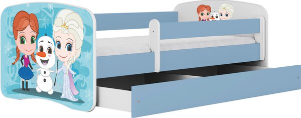 POSTEĽ PRE DETI A MLÁDEŽ 80/160 cm, modrá, biela MID.YOU - Detské izby, Online Only