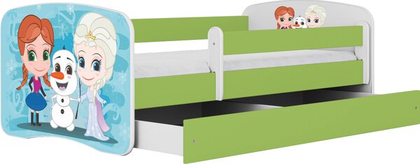 POSTEĽ PRE DETI A MLÁDEŽ 80/160 cm, zelená, biela MID.YOU - Detské izby, Online Only