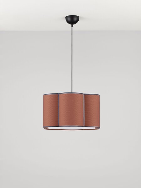 Stojacia lampa Bloosy hnedočervená
