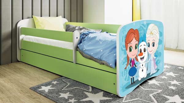 POSTEĽ PRE DETI A MLÁDEŽ 80/160 cm, zelená, biela MID.YOU - Detské izby, Online Only
