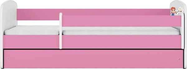 POSTEĽ PRE DETI A MLÁDEŽ 80/160 cm, biela, pink MID.YOU - Detské izby, Online Only