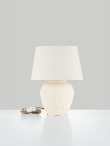 Stolová lampa Tero tmavobéžová