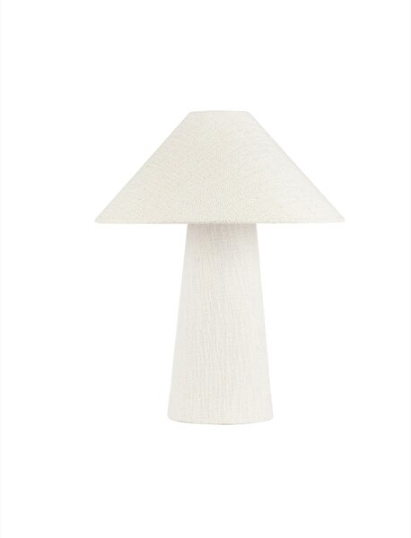 Stolová lampa Mae lomená biela