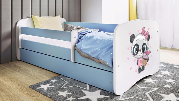 POSTEĽ PRE DETI A MLÁDEŽ 80/160 cm, modrá, biela MID.YOU - Detské izby, Online Only