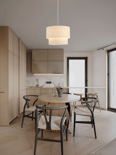 Stojacia lampa Karen lomená biela 50 x 214,5 cm