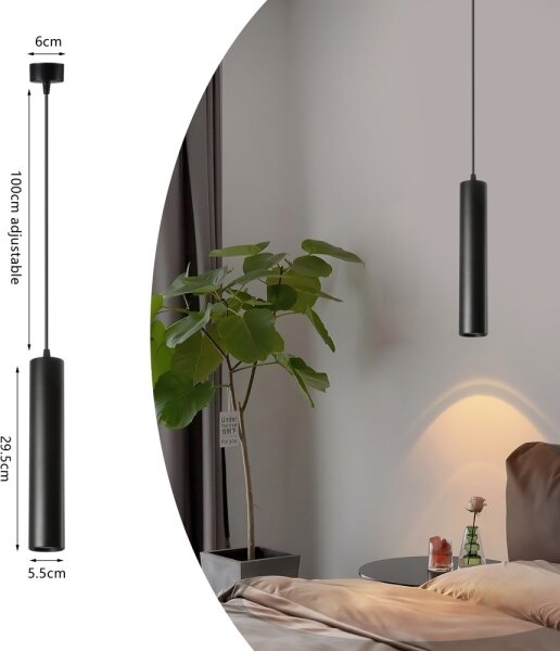 Immax 08251L - Luster na lanku PUNTO 1xGU10/9W/230V