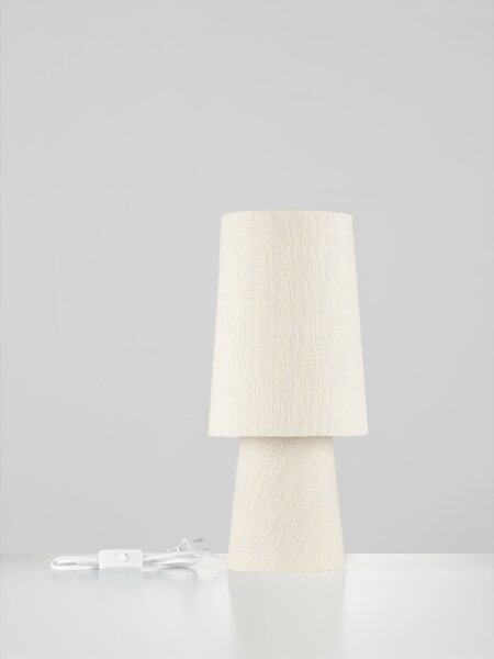 Stolová lampa Nebia lomená biela