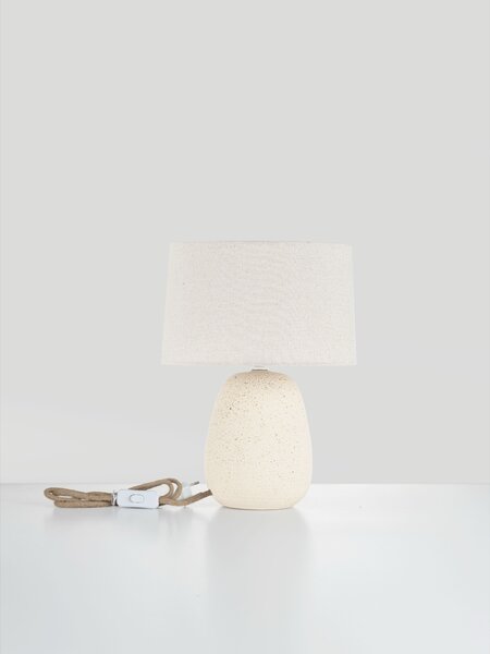 Stolová lampa Pamo tmavobéžová