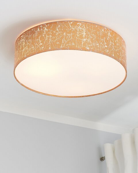 Stropná lampa medená zmes bavlny a polyesteru ø 45 cm na strop moderný boho štýl obývačka spálňa jedáleň