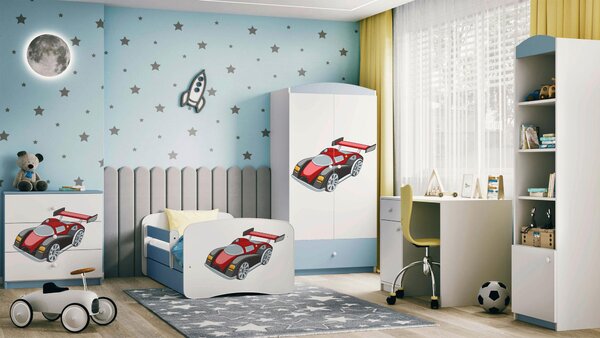 POSTEĽ PRE DETI A MLÁDEŽ 80/160 cm, modrá, biela MID.YOU - Detské izby, Online Only