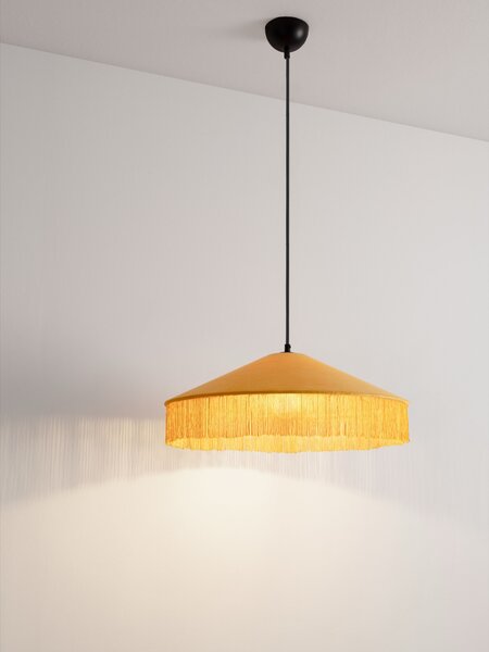 Stojacia lampa Velvy horčicová 52 x 200 cm