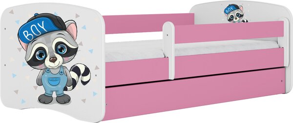 POSTEĽ PRE DETI A MLÁDEŽ 80/160 cm, biela, pink MID.YOU - Detské izby, Online Only