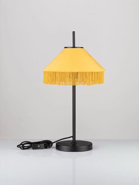 Stolová lampa Velvy horčicová