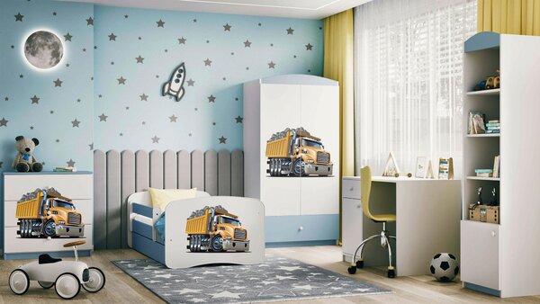 POSTEĽ PRE DETI A MLÁDEŽ 80/160 cm, modrá, biela MID.YOU - Detské izby, Online Only