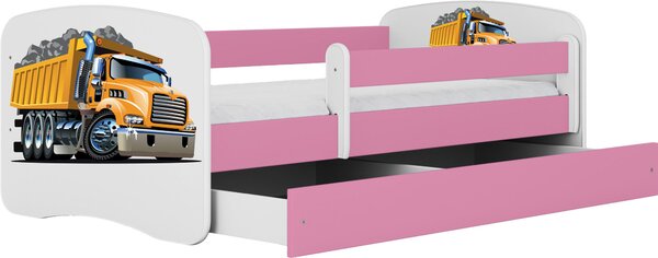 POSTEĽ PRE DETI A MLÁDEŽ 80/160 cm, biela, pink MID.YOU - Detské izby, Online Only