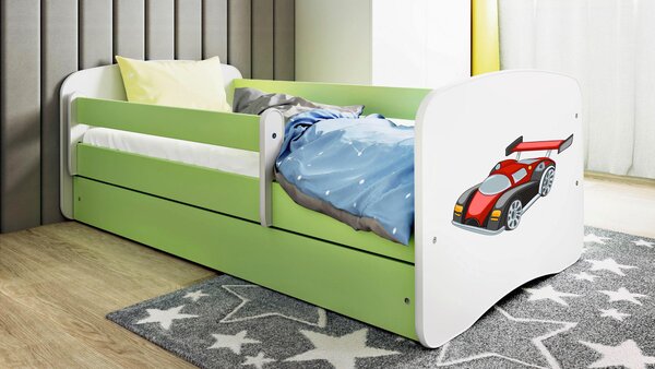 POSTEĽ PRE DETI A MLÁDEŽ 80/160 cm, zelená, biela MID.YOU - Detské izby, Online Only