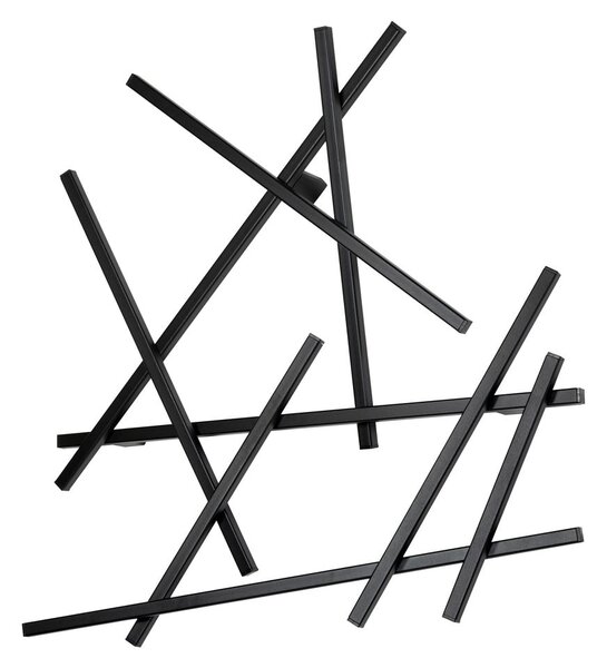 Čierny kovový nástenný vešiak 79 cm Matches – Spinder Design