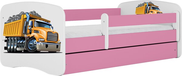 POSTEĽ PRE DETI A MLÁDEŽ 80/160 cm, biela, pink MID.YOU - Detské izby, Online Only