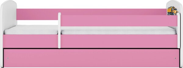 POSTEĽ PRE DETI A MLÁDEŽ 80/160 cm, biela, pink MID.YOU - Detské izby, Online Only