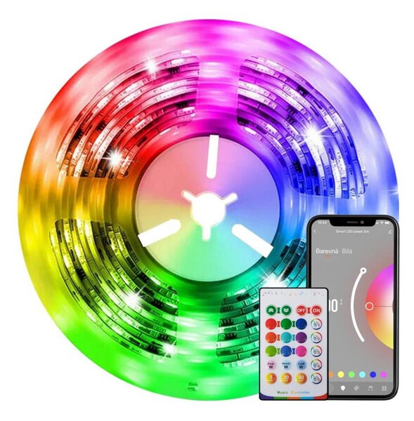 Immax NEO 07726L-LED RGB+CCT Stmievateľný pásik 24W/230V 5m IP65 Wi-Fi Tuya+DO