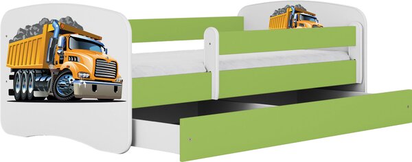 POSTEĽ PRE DETI A MLÁDEŽ 80/160 cm, zelená, biela MID.YOU - Detské izby, Online Only
