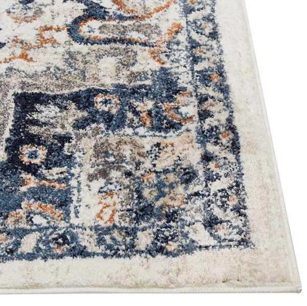 Koberec viacfarebný syntetický materiál 80 x 150 cm orientálny vzor jutový podklad vintage tradičný štýl obývačka spálňa