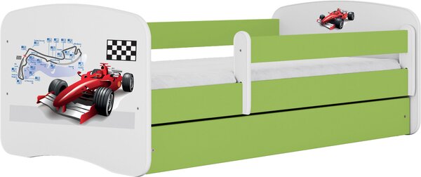 POSTEĽ PRE DETI A MLÁDEŽ 80/160 cm, zelená, biela MID.YOU - Detské izby, Online Only