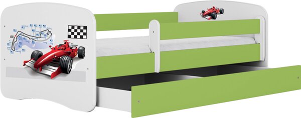 POSTEĽ PRE DETI A MLÁDEŽ 80/160 cm, zelená, biela MID.YOU - Detské izby, Online Only