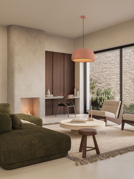 Stojacia lampa Davo červená 50 x 228,5 cm