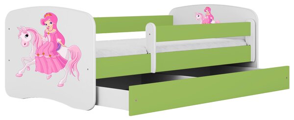 POSTEĽ PRE DETI A MLÁDEŽ 80/160 cm, zelená, biela MID.YOU - Detské izby, Online Only