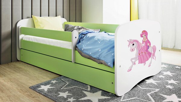 POSTEĽ PRE DETI A MLÁDEŽ 80/160 cm, zelená, biela MID.YOU - Detské izby, Online Only