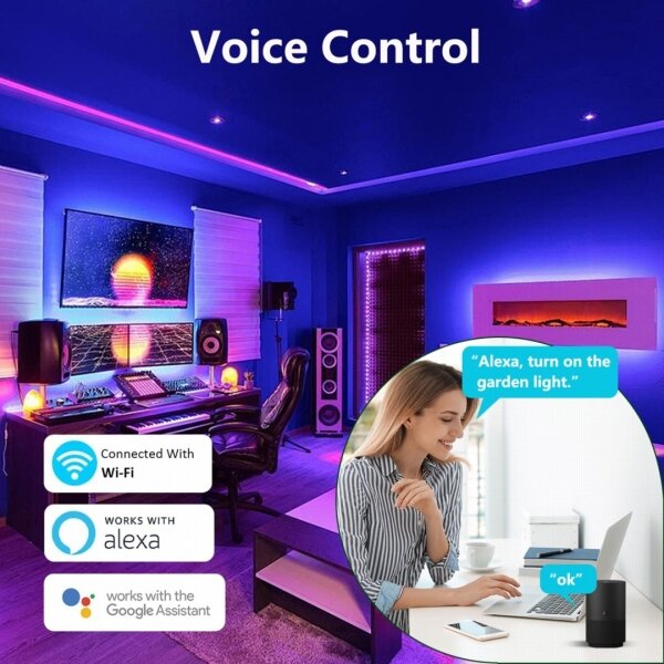 Immax NEO 07776L - LED RGB stmievateľná lampa AMBIENTE LED/12W/230V Wi-Fi Tuya+DO