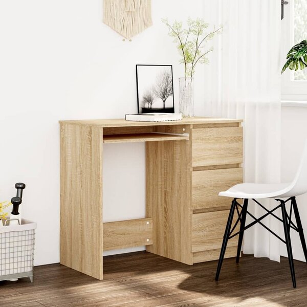 Maison Exclusive - písací stôl Sonoma dub 90x45x76 cm drevený materiál