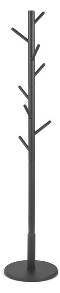 Čierny vešiak z kaučukového dreva ø 36x170 cm Bro – Spinder Design