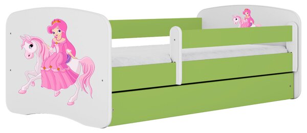 POSTEĽ PRE DETI A MLÁDEŽ 80/160 cm, zelená, biela MID.YOU - Detské izby, Online Only