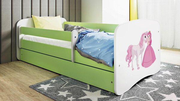 POSTEĽ PRE DETI A MLÁDEŽ 80/160 cm, zelená, biela MID.YOU - Detské izby, Online Only