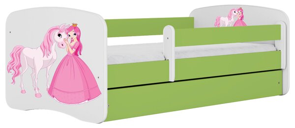 POSTEĽ PRE DETI A MLÁDEŽ 80/160 cm, zelená, biela MID.YOU - Detské izby, Online Only