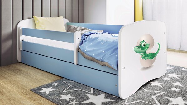 POSTEĽ PRE DETI A MLÁDEŽ 80/160 cm, modrá, biela MID.YOU - Detské izby, Online Only